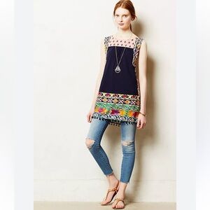 Akemi + Kin Tinamou Stitched Tunic by Anthropologie